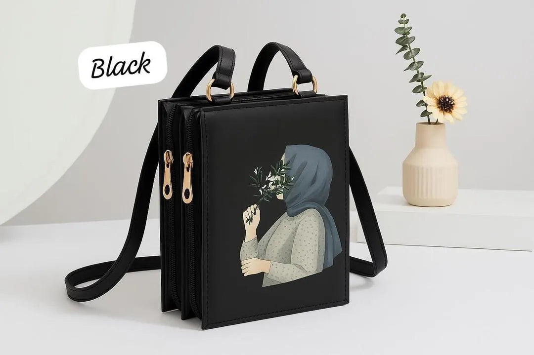 Hijab Printed Girl's Crossbody Bag