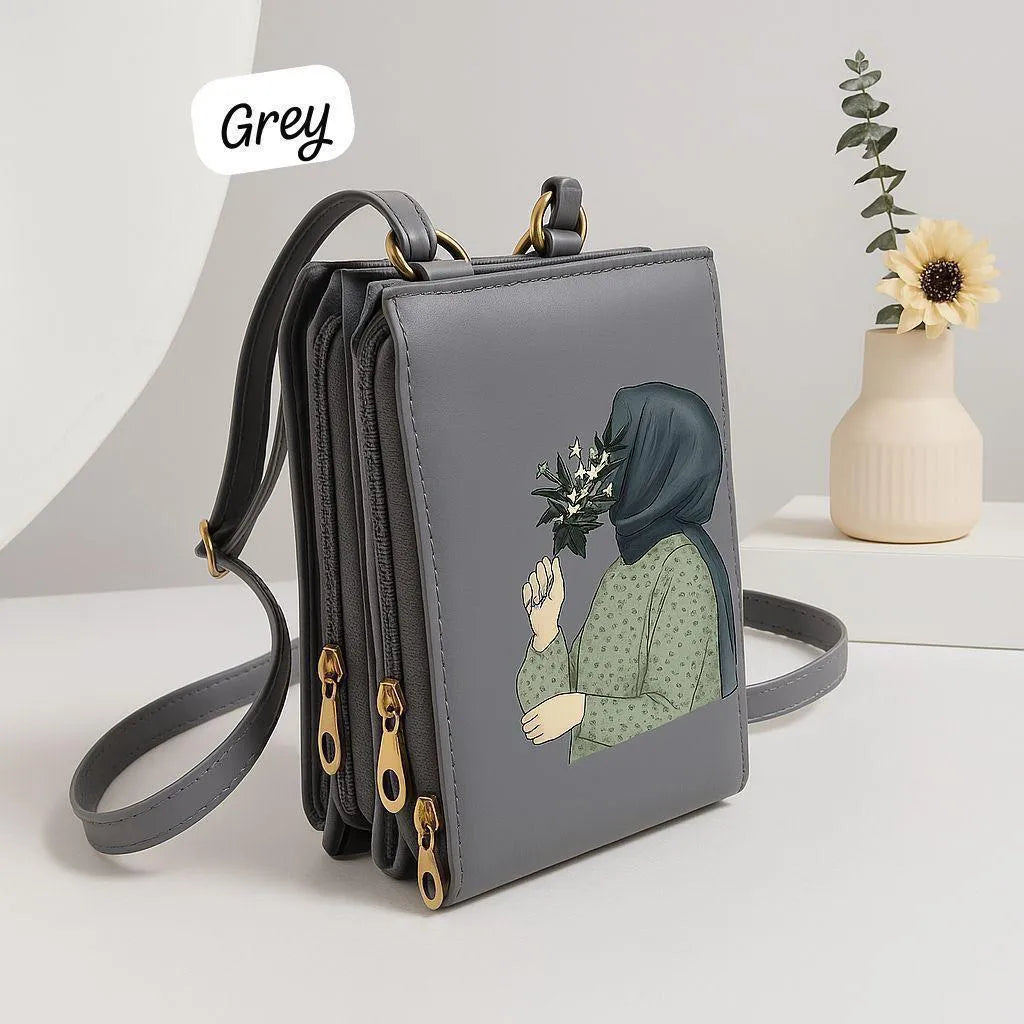 Hijab Printed Girl's Crossbody Bag