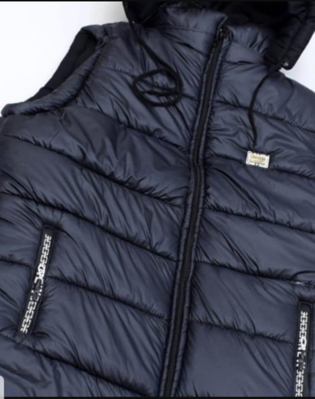 Men's Black Hooded Sleeveless Parachute Jacket - Style Meets Comfort