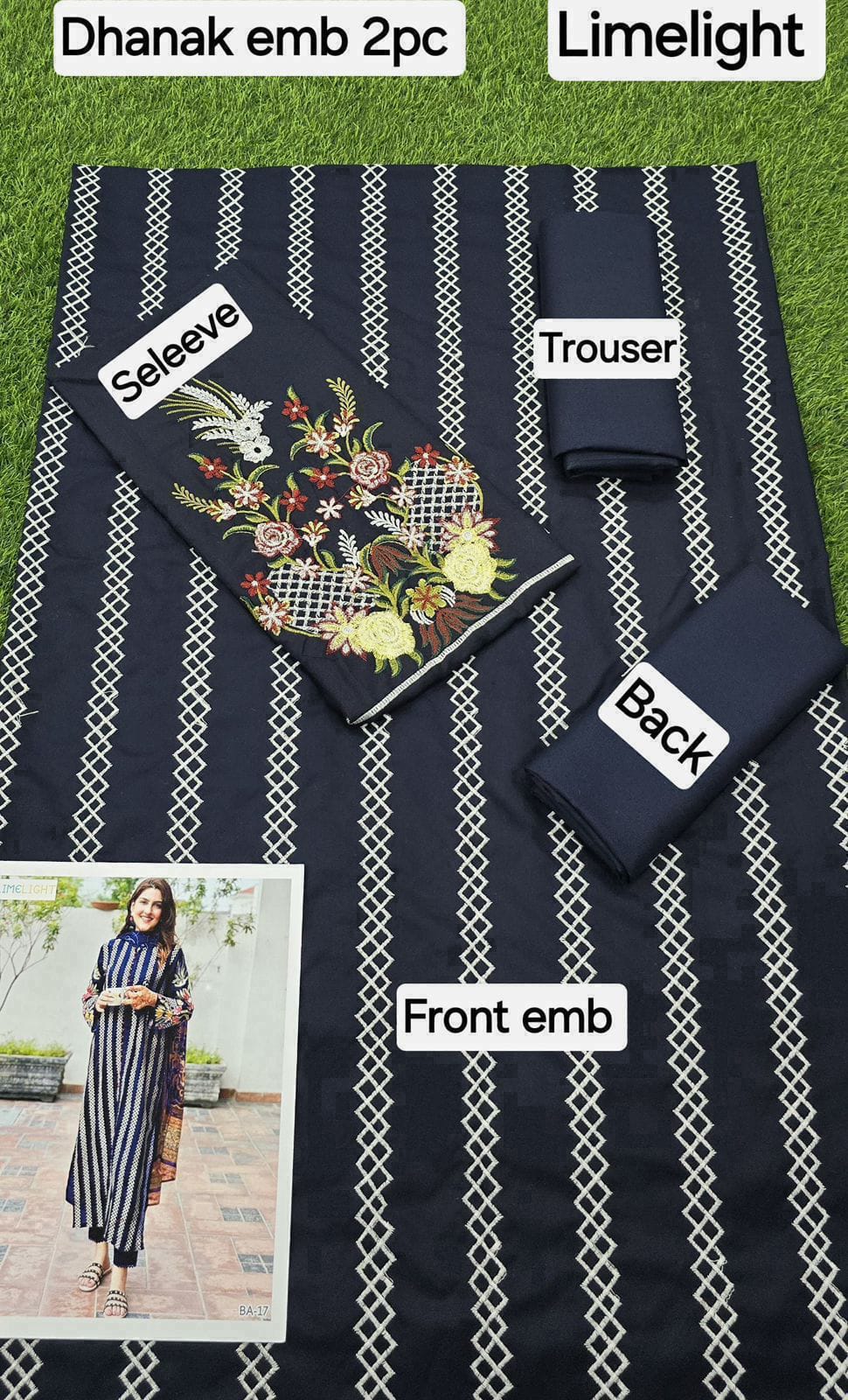 Premium Embroidered Dhanak 2-Piece Suit – Winter Collection (Full Front Embroidery)