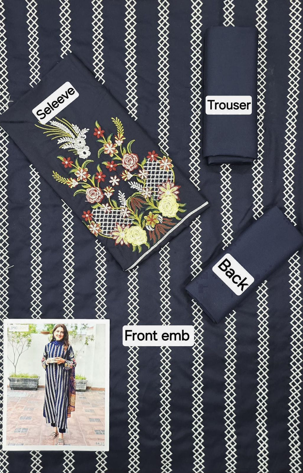 Premium Embroidered Dhanak 2-Piece Suit – Winter Collection (Full Front Embroidery)